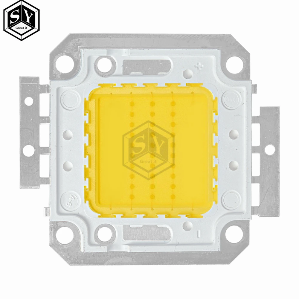 Dual White LED Light Chip for DIY Floodlight Spotlight Bulbs - COB Integrated, Multiple Wattage Options