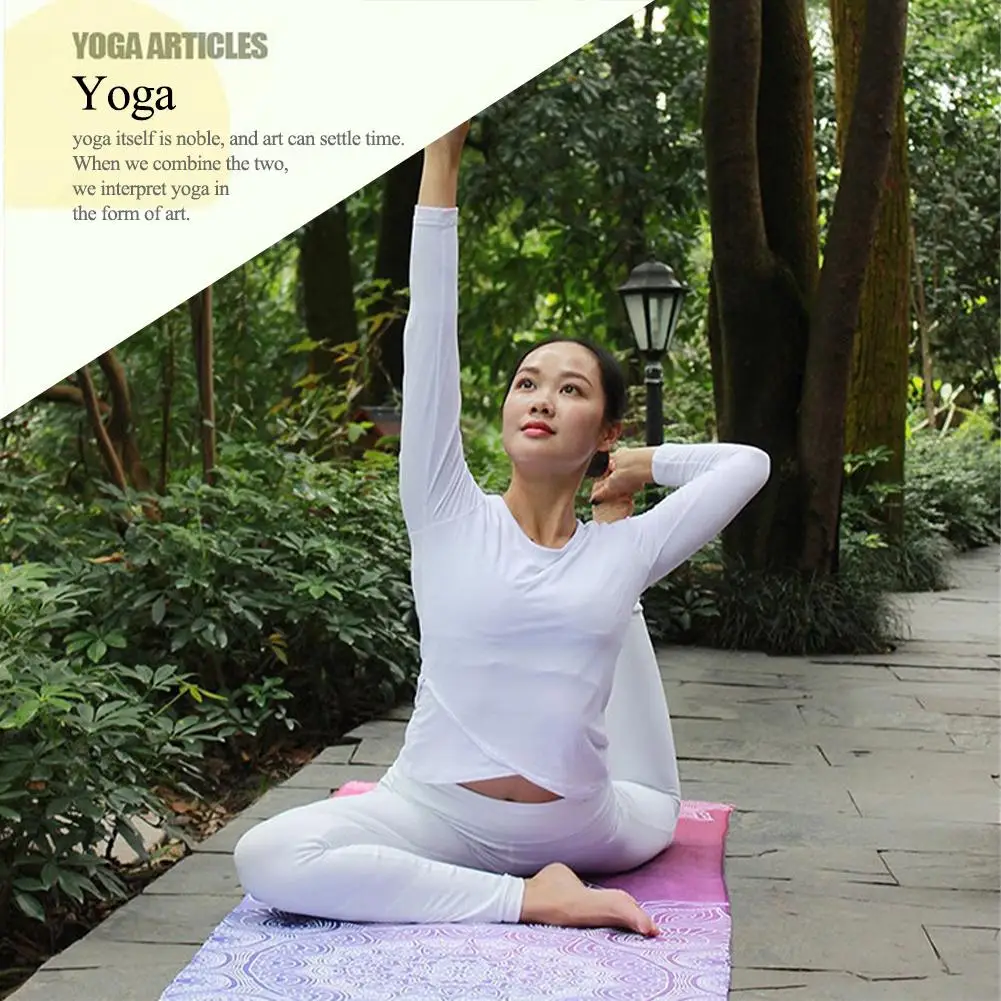 Yoga Towel Fitness Printed Microfiber Sports Travel Quick-drying Sweat-absorbent Workout Mat Cover for Pilates Gym Yoga Blanket