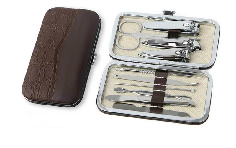 10PC/1Set Professional Carbon Steel Nail Clipper Kit
