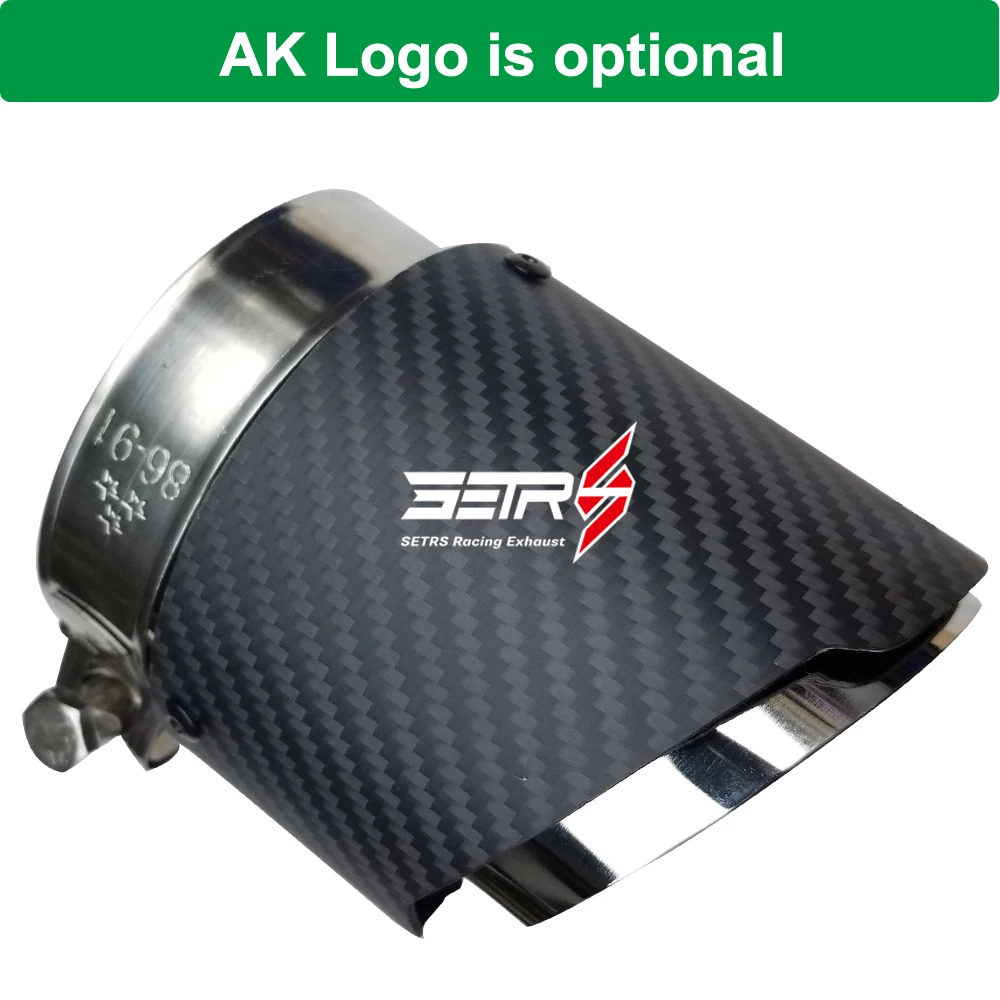 

ID 86mm OD 101mm Car Twill Matte Carbon Fiber Exhaust Tip Muffler Tip For BM X5 E53 E70 X6 E71 F16 X1 F48 Accessories 2015 2016