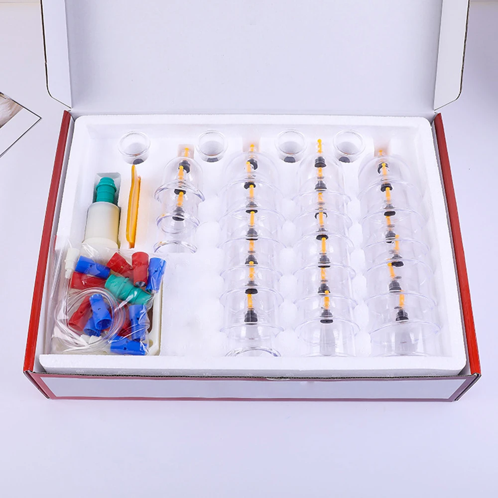 32 Can Household Thickened Vacuum Cupping Machine Non Glass Cupping Machine Health Massage Tool vacuum cupping sets
