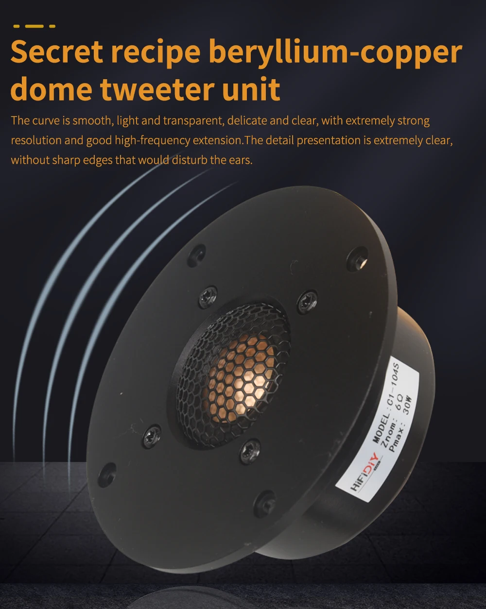 Scan Speak Beryllium Dome Speakers Beryllium Tweeter Sound