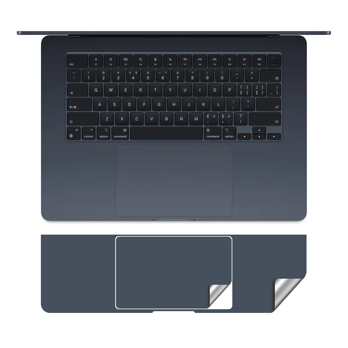 5 in 1 Full Body Protective Skin Bubble Free Decal Cover for MacBook Air 15 13.6 15.4 A2941 A3241 A2681 M4 Palms Body Guard