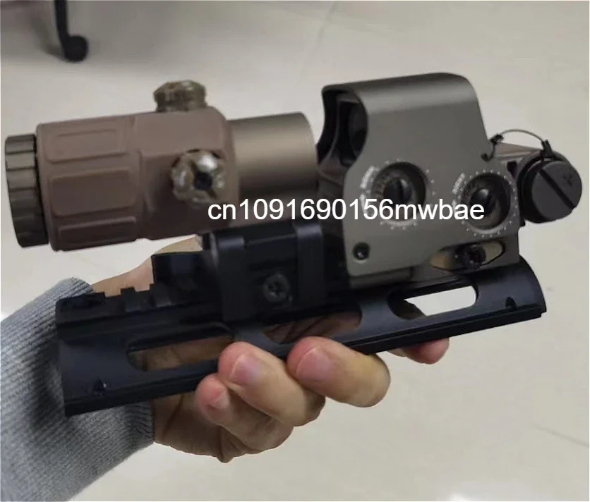 E0TECH 558 Holographic Collimator Red Dot Sight G43/G33 3X G45 5X Magnifier Airsfot Hunting Gear W/20mm Rail Mounts & QD Lever