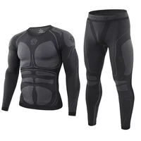 Seamless Tight Tactical Thermal Underwear Men Outdoor Sports Function Breathable Training Cycling Thermo Underwear Long Johns 1