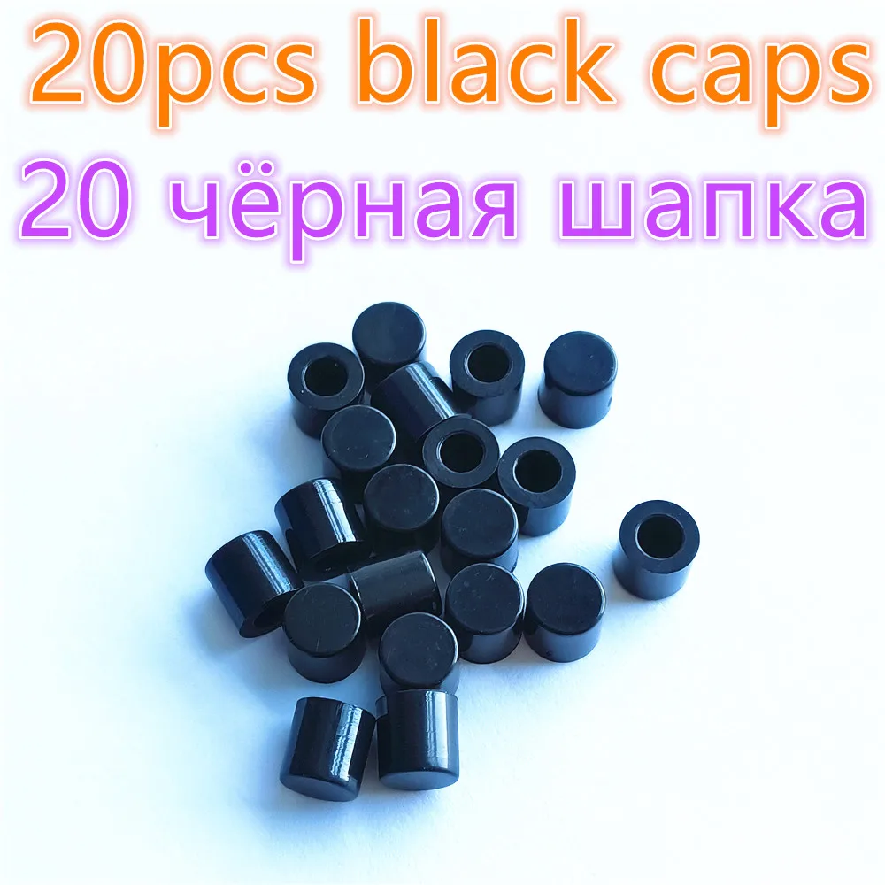 20pcs Black Caps