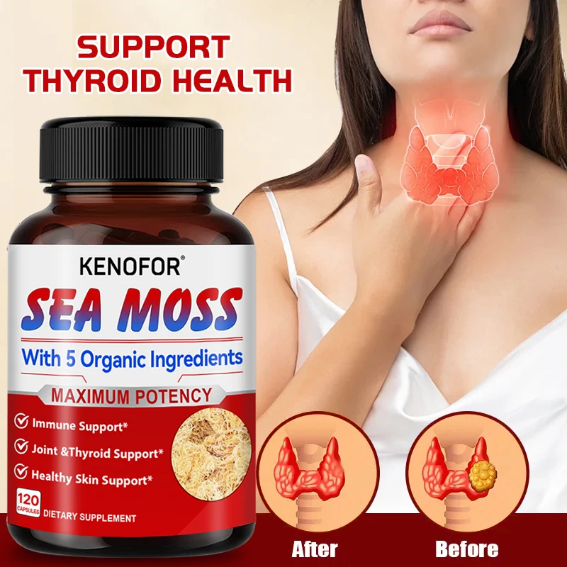 Organic Sea Moss, Fucus Extract-Supports Skin, Joint and Digestive Health, Weight Management, Aids in Weight Loss