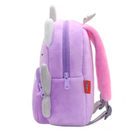 Girls School Backpack Cute Purple Unicorn Kids Plush Backpack Kindergarten School Bag 5
