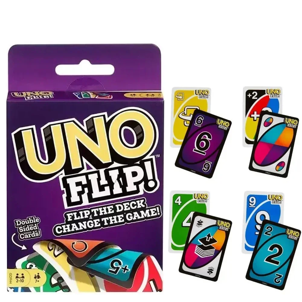 Description Picture 2 of item****New UNO FLIP! Games Family Funny Entertainment Board Game Fun Playing Cards Kids Toys Gift Box uno Card Game Kids Toys