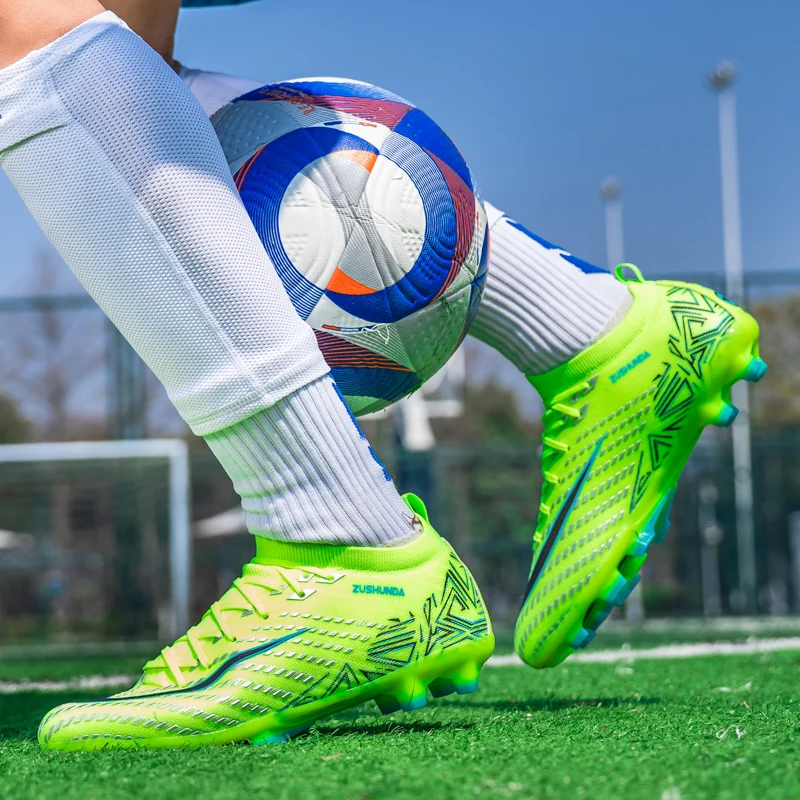 Men's Soccer Shoes TF/FG Non-Slip Turf Soccer Cleats Personalized Design Sport Shoes Casual Sneakers Fashion Football Boot 35-45