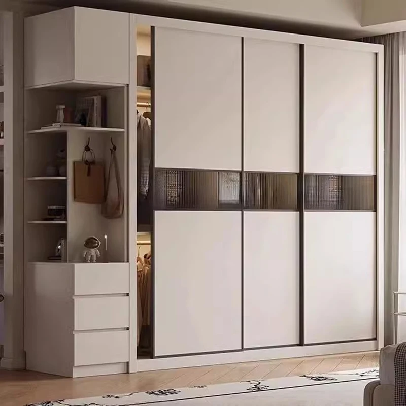 Open System Closet Cupboard Bedroom Clothes Nordic Wardrobe Minimalist Modern Jewelry Fabric Cube Guarda Roupa Home Furniture 4