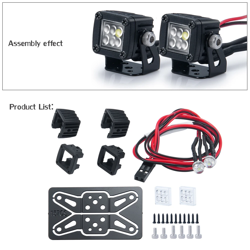 Enhanced LED Spotlight for RC Crawler Luggage Racks