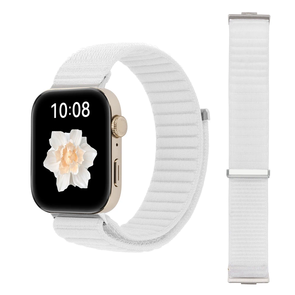 Rhinestone-Studded Soft Watch Band with Protective PC Case - Elegant Strap and Cover Set