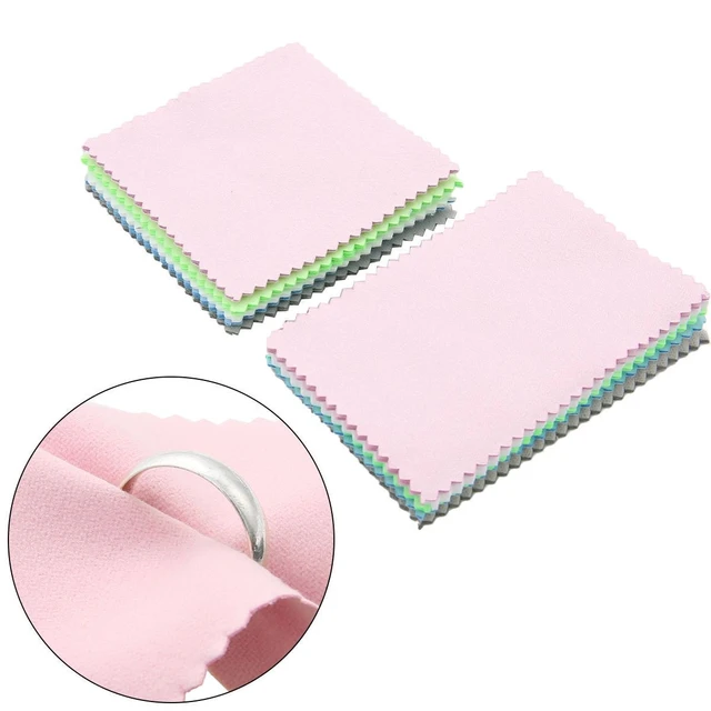 10-500Pcs Polish Polishing Cloth Reusable Silver Polishing Cloth