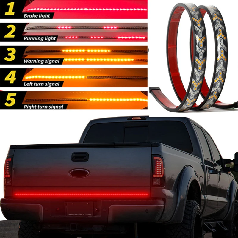12v/24v Car Truck Light Strip Flexible Turn Signal Light Led Warning