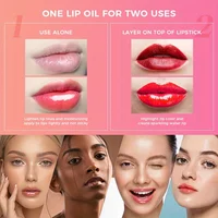 Hydrating Lip Glow Oil, Plumping Lip Gloss, Moisturizing Lip Oil Gloss, Transparent Moisturizing Lip Balm, Natural Lip Plumper 2