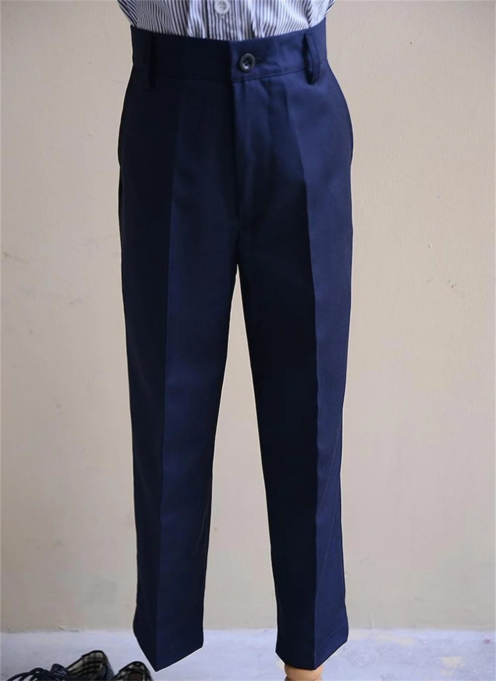 Fashion Boys performance wear formal suit students School Boys uniform Suit Pant Kids Gray Wedding Trousers Pants