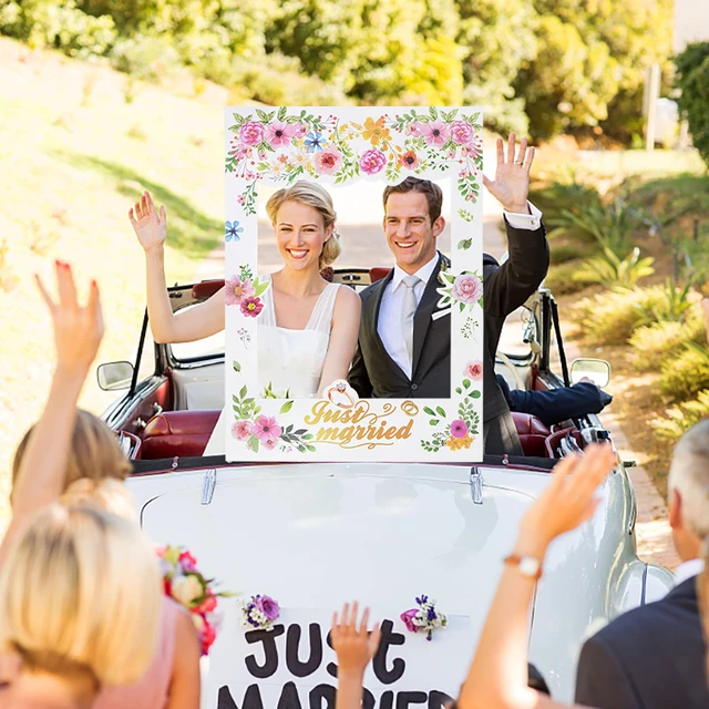 Bannière Imprimable Just Married, Décoration De Voiture, Voiture