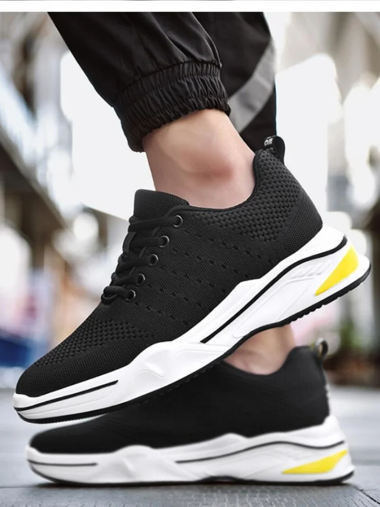 Modische Sneaker Mit Höhenverstellung 8cm Herren Freizeitschuhe_voghion.com