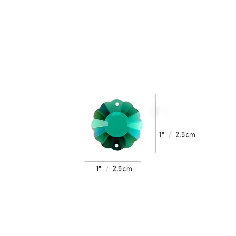 Crystal Plum Blossom Beads 25mm True Color Chandelier Prism Crystals Sun Catcher Rainbow Maker Home Garden Decoration Ornaments