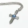 Cartoon Gray Fullbuster Necklace Metal Pendant Cross Alloy Chain Cosplay Costume 1