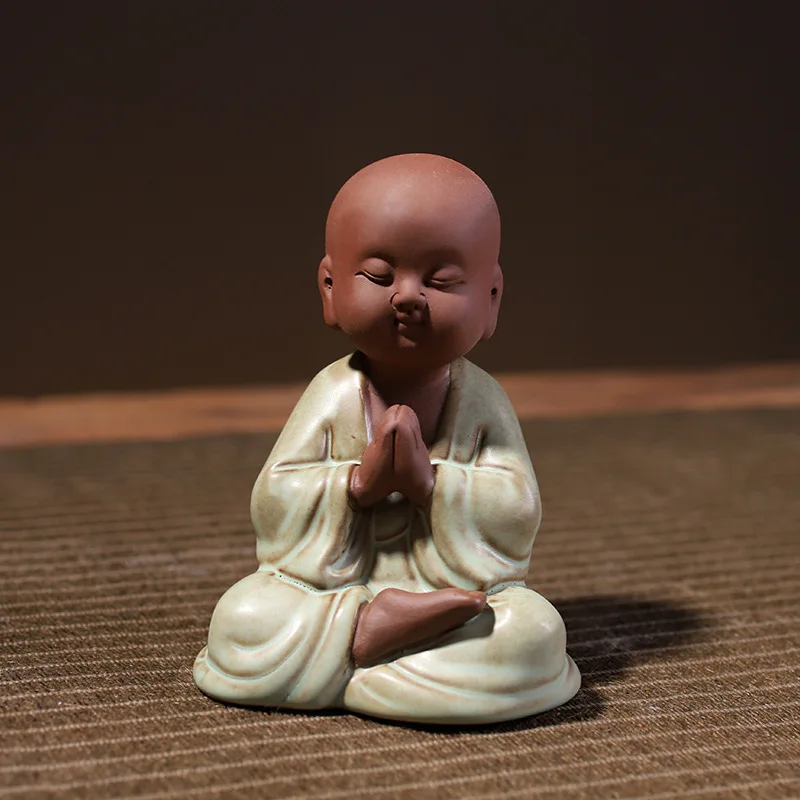 Creative Zen Little Monk Decoration, Cute Kungfu, Office Tea Art, Tea Table Decoration