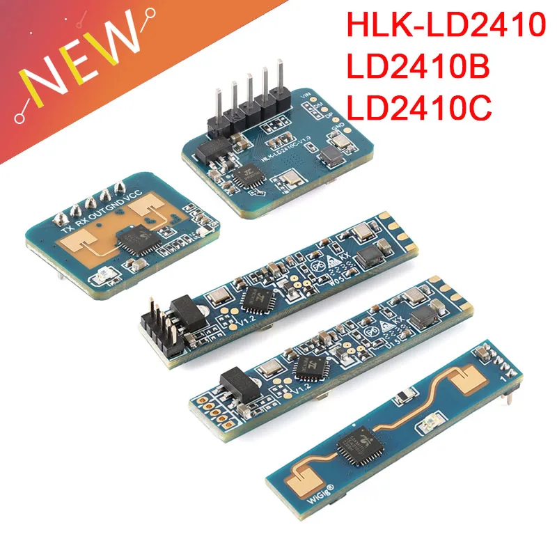 Hi-Link HLK-LD2410 LD2410B LD2410C 5V Mini FMCW 24G Smart Human Presence Status Sensor Radar Module Consumer Electronic