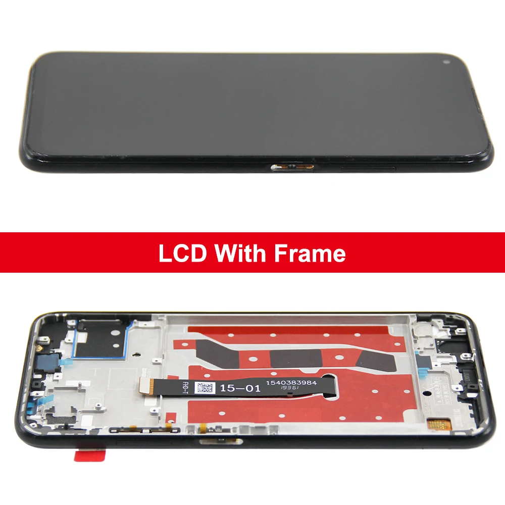 Schermo LCD Per Huawei P40 Lite 4G / Nova 6 SE / Nova 7i Con Kit Riparazione - Modelli JNY - 5