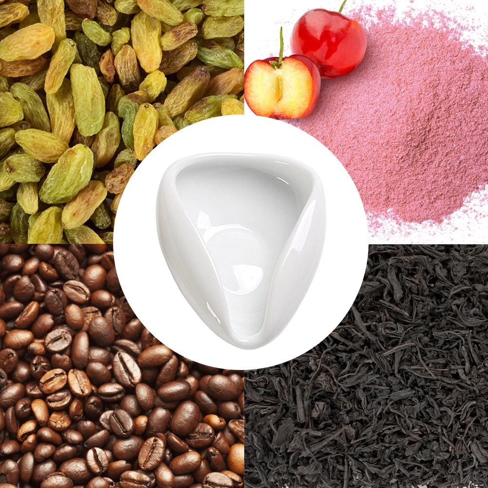Coffee Beans Dosing Cup Weigh Coffee Bean Container Ceramic Tea Vessel Loose Tea Teaware Accessories Pure White coffee bean container
