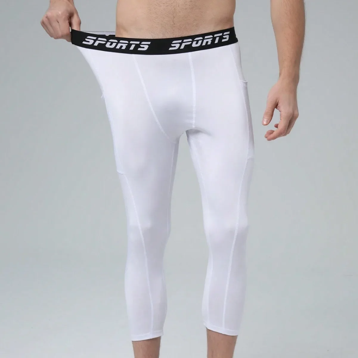 Men Compression Shorts Gym Running Leggings Quick Dry Sport Tights Fitness Basketball Leggings Training Tights Man Gym Clothing