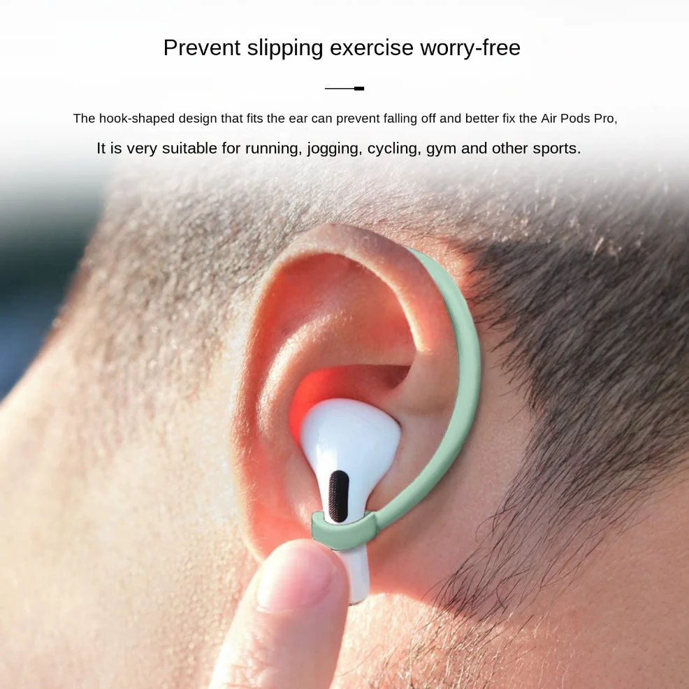 par de ganchos antipérdida de silicona para Apple Airpods Pro