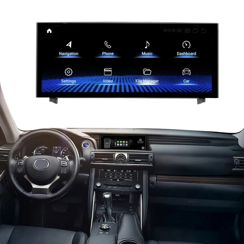 

KANOR 10.25'' 8 Core Android 13 Navigation Gps Radio for Lexus IS IS200T IS250 IS300 2013 2014 2015 2016 2017 Built-in Carplay