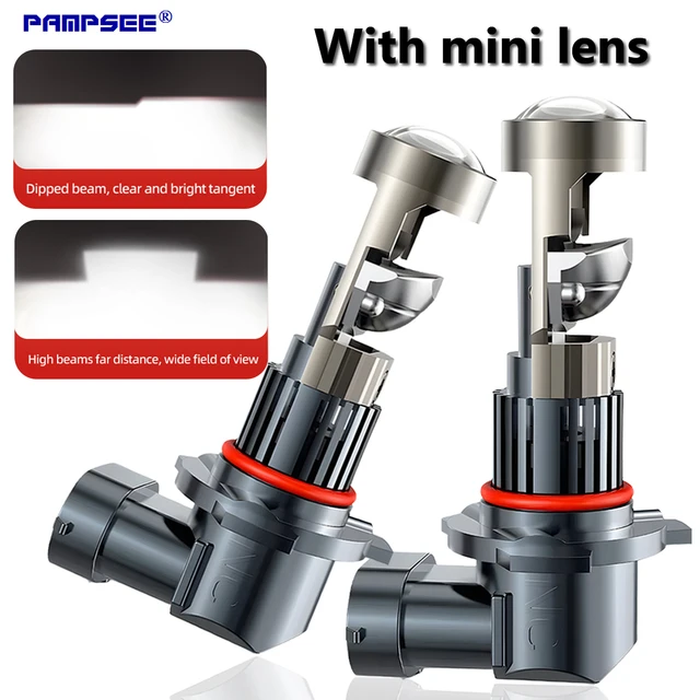 หลอดไฟหน้ารถยนต์โปรเจคเตอร์ H4 LED พร้อมเลนส์ Canbus กำลังสูง 160W 60000LM CSP Turbo LED H7 H11 9005 9006 HB3 HB4 ไดโอด 12V 1