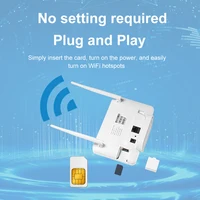 Router wireless 4G Router 4G da 300 Mbps Modem wireless Antenna esterna con slot per scheda SIM Spina europea per lavoro di viaggio a casa 6