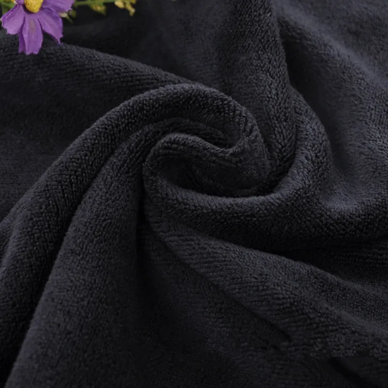 3 Thickened Black Microfiber Towels, Household Towels, Car Cleaning Cloths Multipurpose Wipes 2