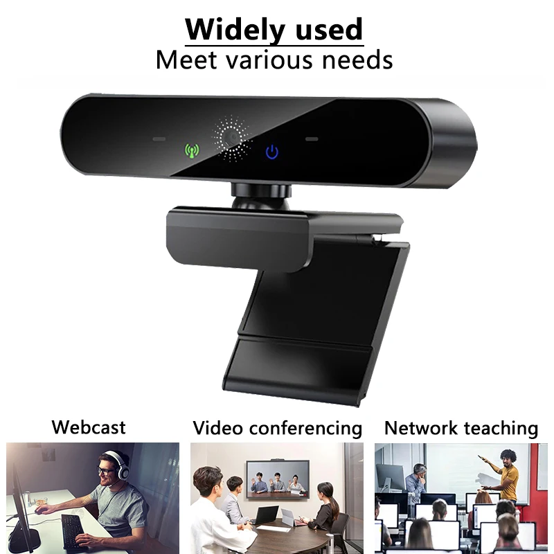 HD 4K Webcam PC 1080P 2K Web Camera with Microphone Autofocus USB Computer Laptop Camera for Living / Video Calling / Conference pc webcam,pc web camera,computer camera