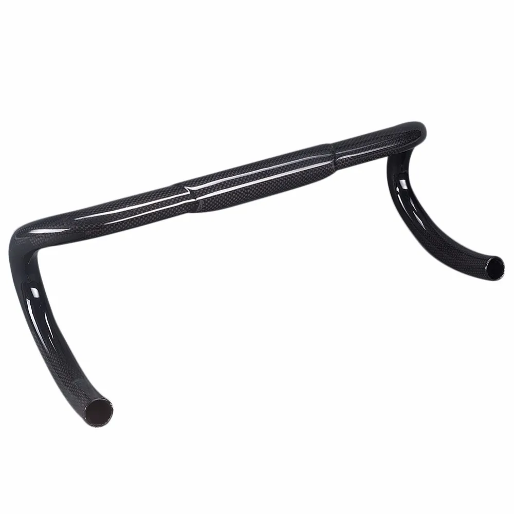 Bicycle Handlebar 31.8 Carbon Road Handlebar Carbon Fibre Bike Bent Handle Bar Ultralight Handlebars38/40/42/44/ 46cm