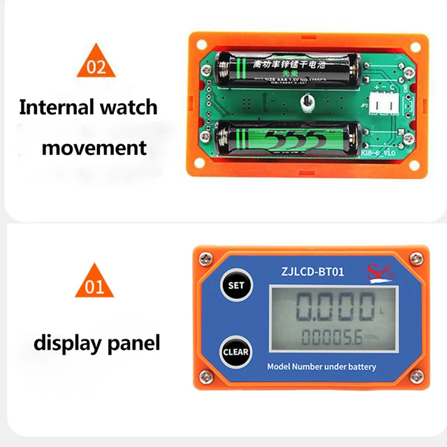 Digitális Turbina Áramlásmérő Nagy Áramlású Elektronikus Szennyvízcsatorna -Érzékelő Folyékony Mérőműszer -Vízmérő Fűtőolaj - Image 5
