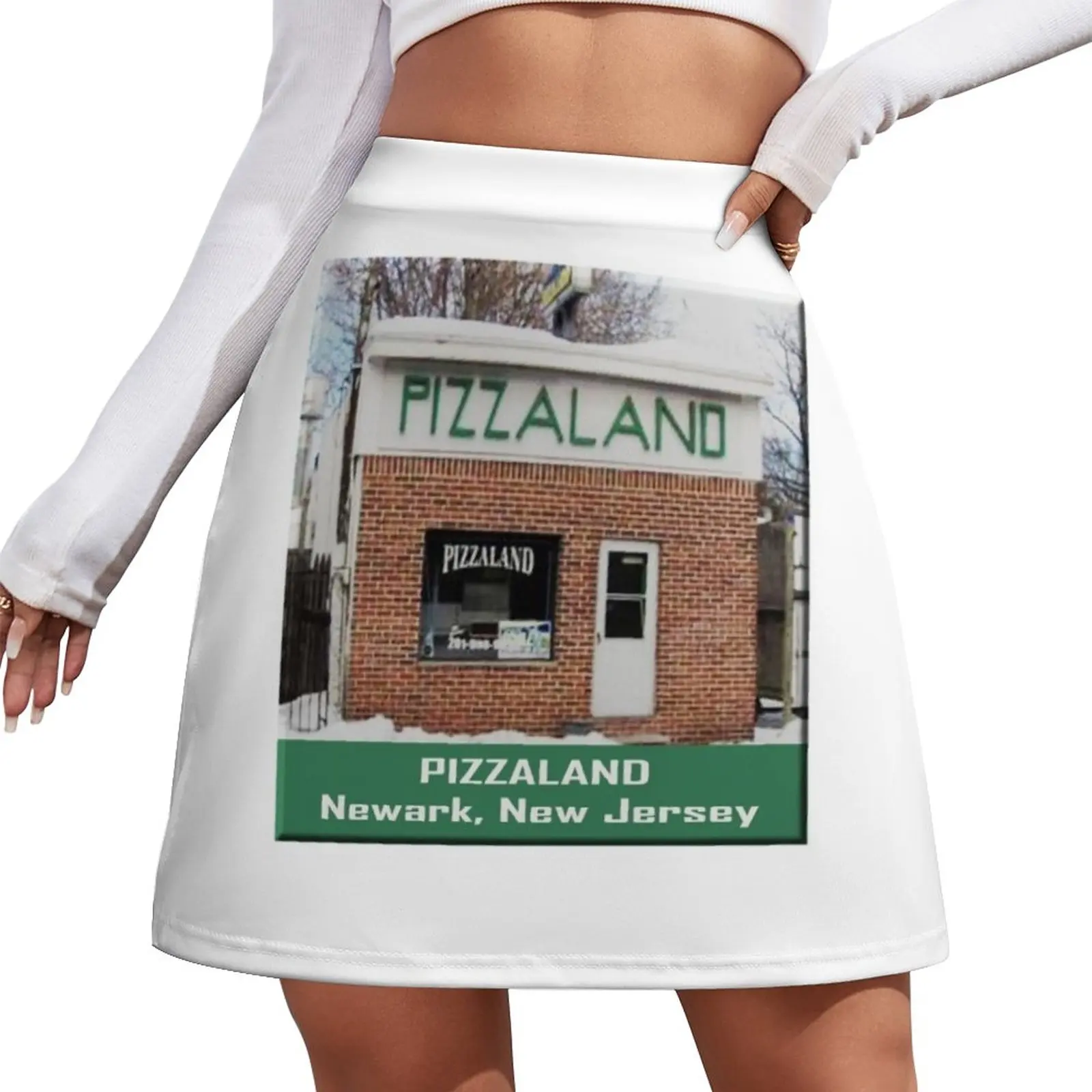 Pizzaland Newark New Jersey Mini Skirt Sexy mini skirt Skirt satin skirt for woman elegant social women's skirts social