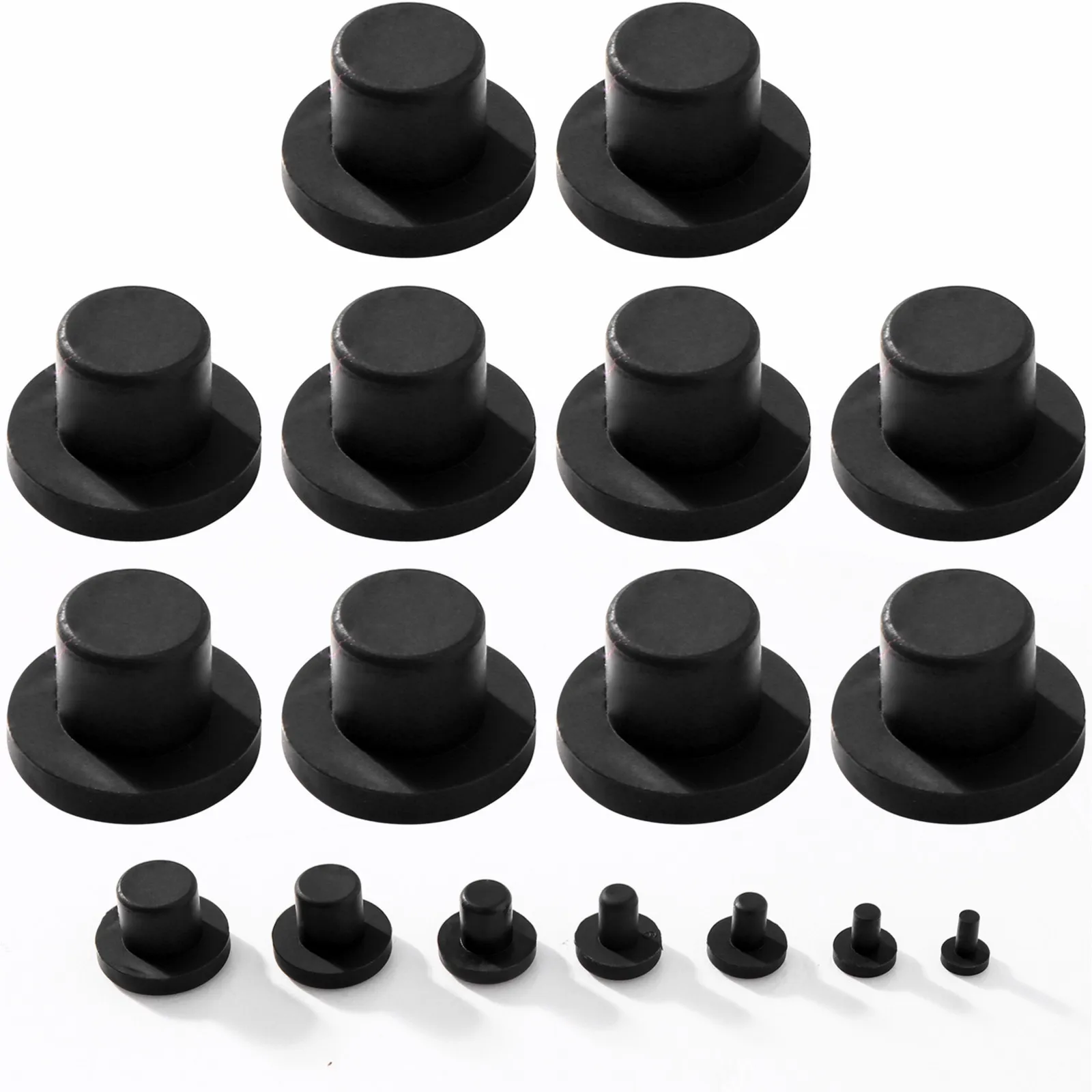 

10pcs Silicone T Type Plug Stopper Corrosion Resistant Seal Anti-Dust Plugs for Cabinet Furniture Screw Holes Round Plug Stopper