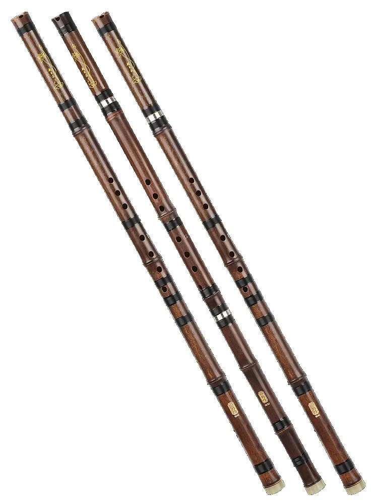 Chinese Vertical Bamboo Flute Professional Performance Beginner Purple Bamboo Xiao Eight Holes Musical Woodwind Instruments