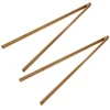 2 Pcs Bamboo Trash Tongs Grill Tools Picker Grabber Can Reusable Garbage Clip Elder Long Upper 1