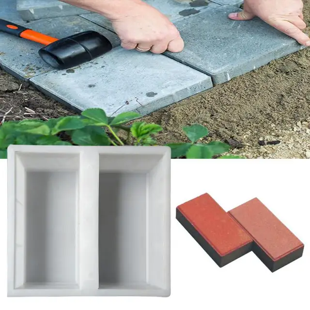 Modern Tégla Penész Kopásálló Újrafelhasználható Fehér, Tiszta, Nem Tapadós Beton - Image 4