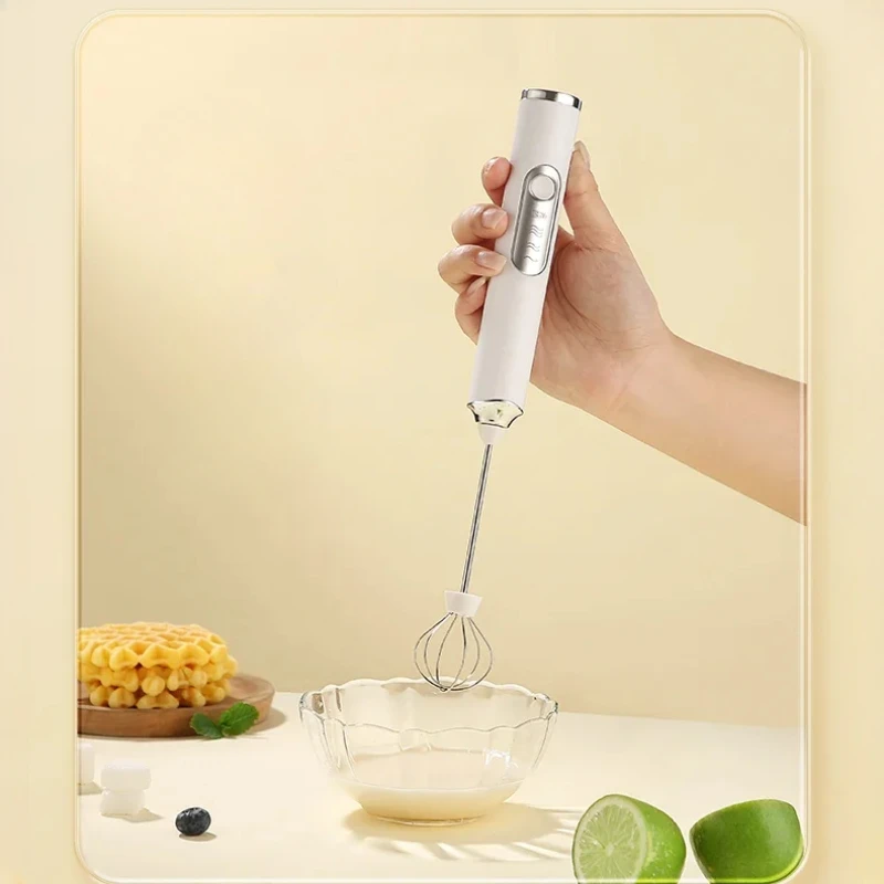 Compact Milk Frother, Electric Foam Maker and Handheld Mixer for Home Use, Portable Cappuccino Whisk, Easy Maintenance 6