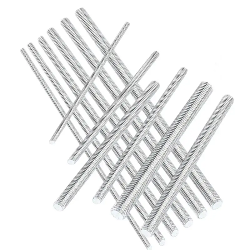 1pcs 304 Stainless Steel Threaded Rod Bolt M2-M20 250mm/500mm