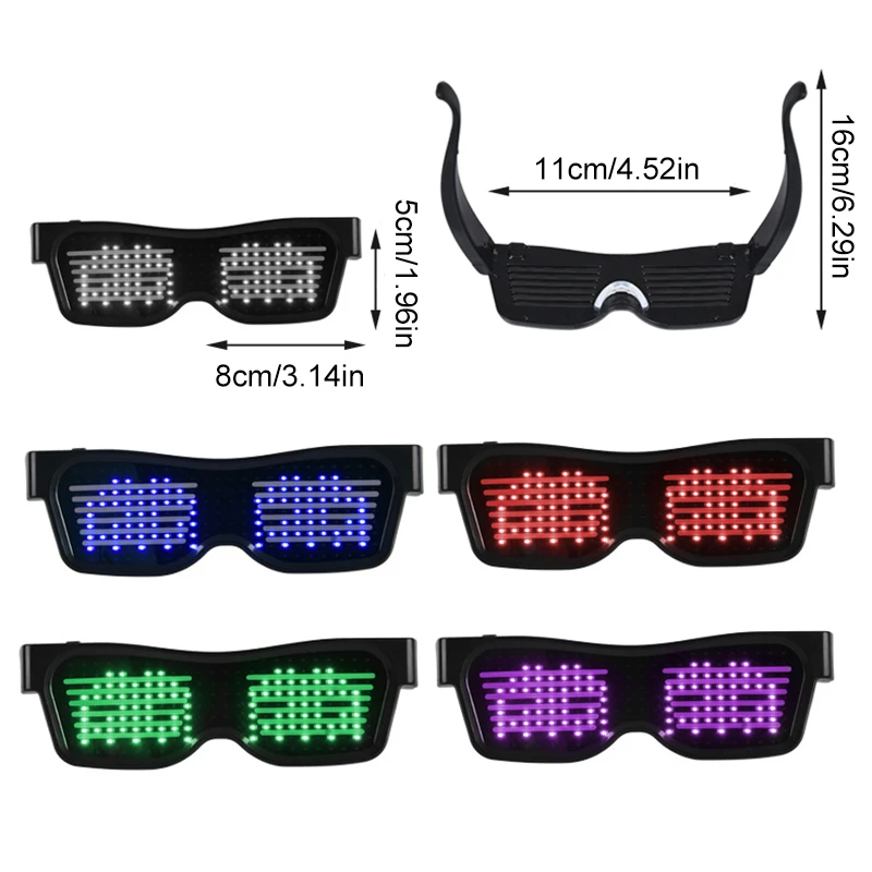 Glow Glasses Bluetooth Led Glasses App Control