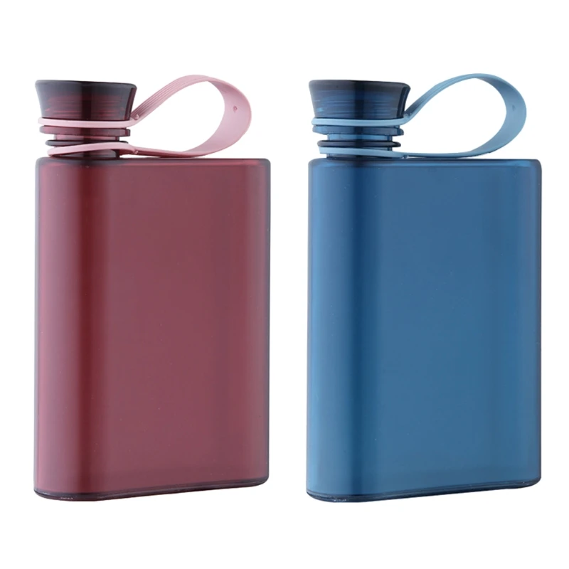 

Water Cup Travel Flat Bottle Portable Sports Notebook Pad Drink Bottles Flask