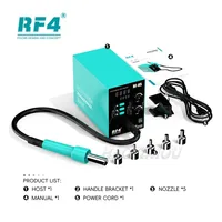 RF4 Hot Air Gun RF-H5 800W BGA Rework Solder Station Soldering Heat Air Gun Station 220V / 110V For SMD SMT Welding Repair 1