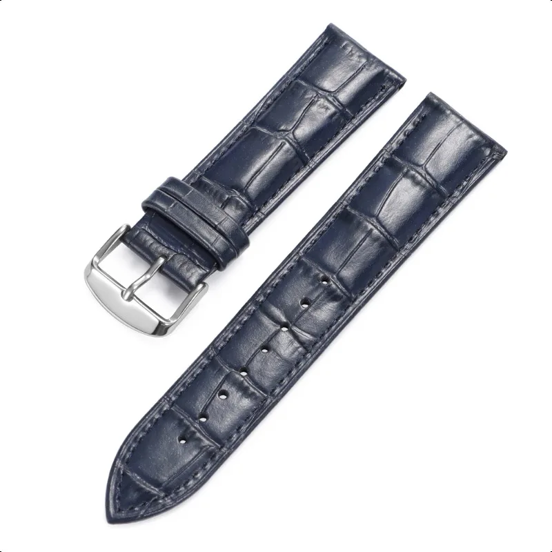 Elegant Leather Watchbands | Premium Cowhide Straps for Men & Women | Black & Brown Bracelets