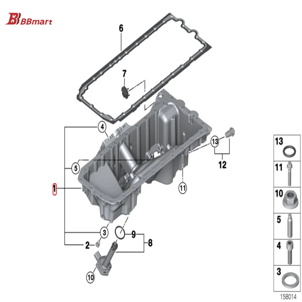 

BBmart Auto Parts High Quality Engine Oil Pan For Mercedes Benz OE 274 010 44 02 2740104402